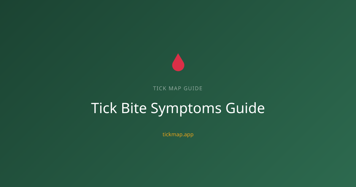 Tick Bite Symptoms: What Does a Tick Bite Look Like? — Tick Map